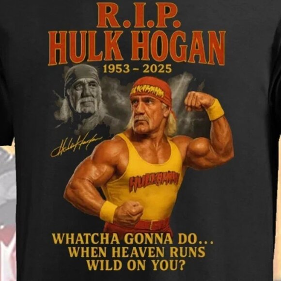 Hulk Hogan Memorial T-Shirt Wrestling Tribute Fan Tee 91 - Picture 2 of 5